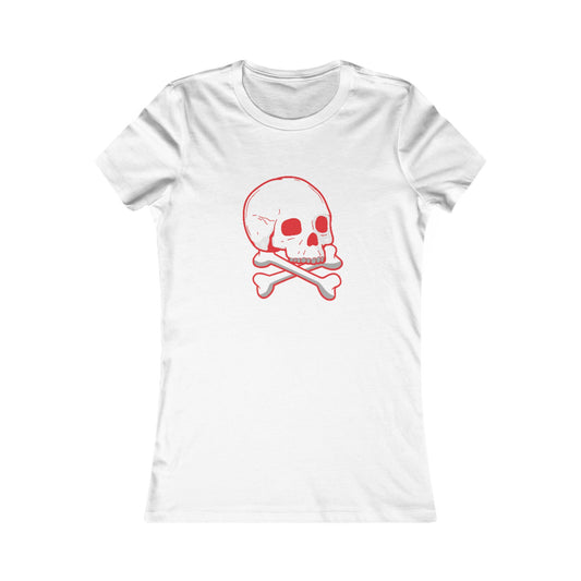 Skull Graphic Tee, Edgy Women's T-Shirt, Casual Wear, Perfect for Halloween, Rock Concerts, Everyday Style