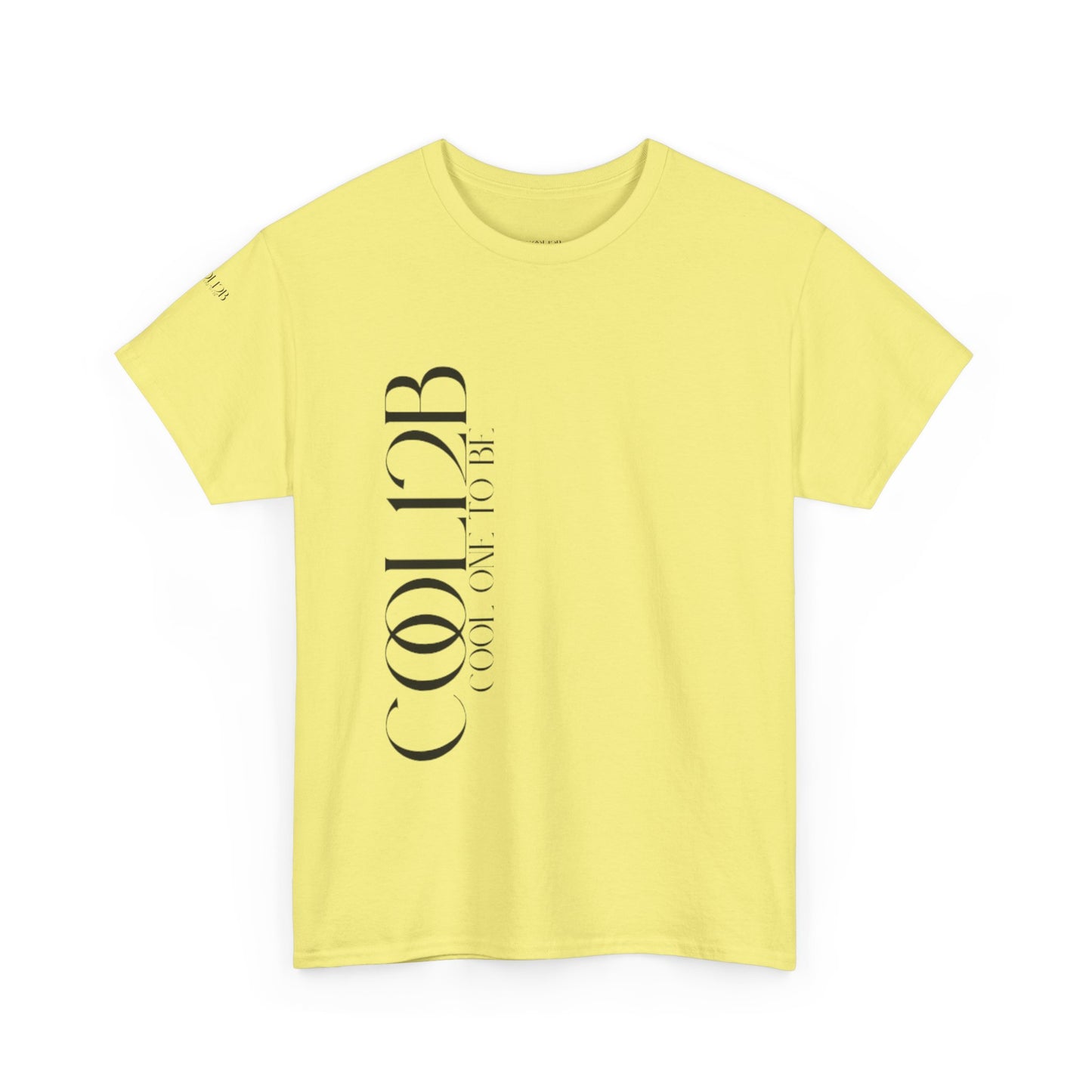 Cool12B Stylish Unisex Heavy Cotton Tee - Trendy Graphic Casual Wear, Comfy Everyday Shirt, Gift for Her/Him, Summer Essential, Cool Vibe