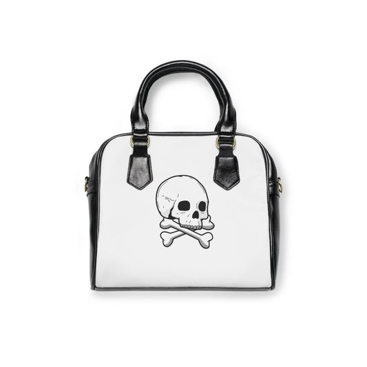 Edgy Skull Print Shoulder Handbag - Stylish Tote, Perfect for Festivals, Casual Outings, Pump Up Your Fashion Game