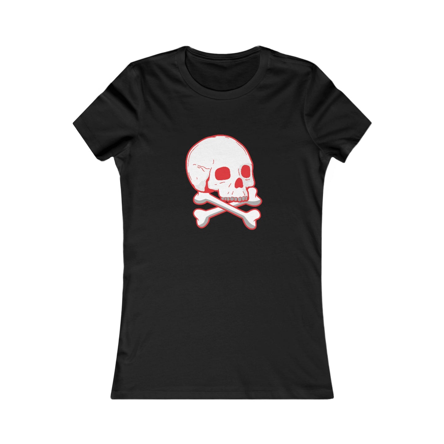 Skull Graphic Tee, Edgy Women's T-Shirt, Casual Wear, Perfect for Halloween, Rock Concerts, Everyday Style