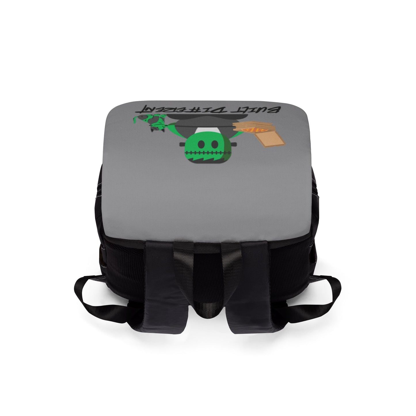 Unisex Casual Shoulder Backpack with Built Different Design - Trendy Backpack for Students, Everyday Use, Gift Idea, Cool Bag for Teens