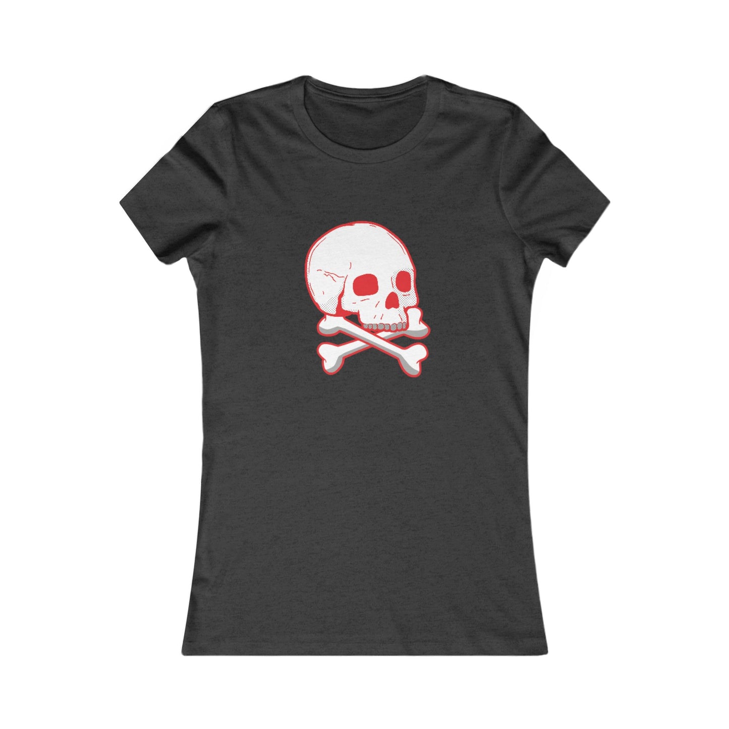 Skull Graphic Tee, Edgy Women's T-Shirt, Casual Wear, Perfect for Halloween, Rock Concerts, Everyday Style